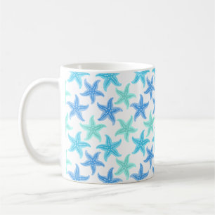 Taza De Café Starfish azul turquesa