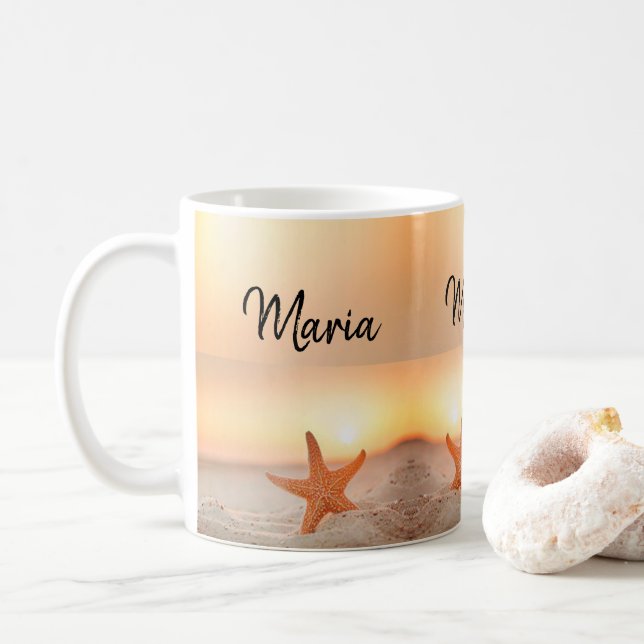 Taza De Café Starfish Beach Mug (Con donut)