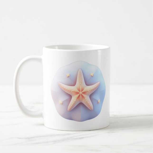 Taza De Café Starfish on a Unique-Shaped Stone (Izquierda)