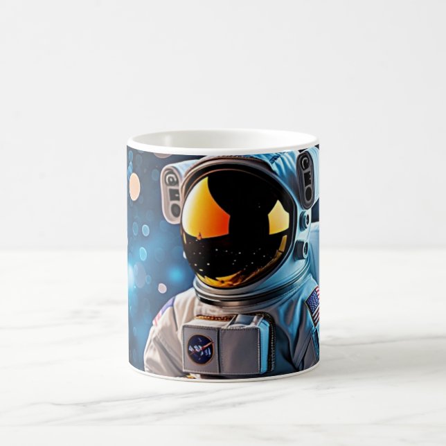 Taza De Café Stargazer Astronaut Close-Up Portrait (Centro)