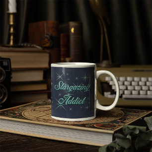 Taza De Café Stargazing Addict camping personalizado al aire li