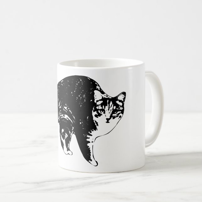 Taza De Café Starglow Tabby Peek (Anverso derecho)