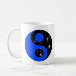 Taza De Café " Starry Ying Yang Symbol "
