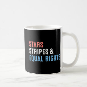 Taza De Café Stars Stripes and Equal Rights 4 de julio