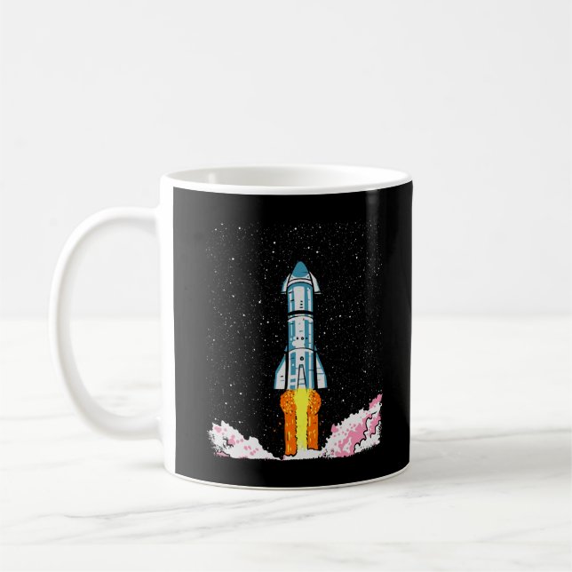 Taza De Café Starship de SpaceX (Izquierda)