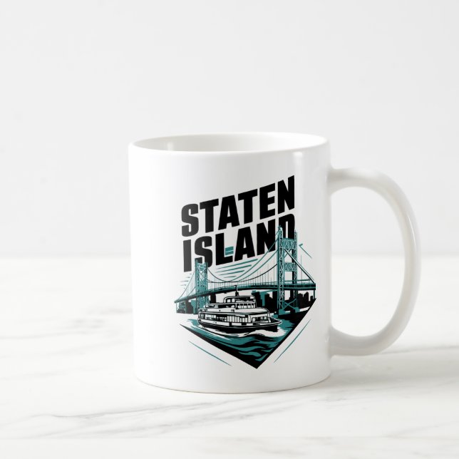 Taza De Café Staten Island New York Ferry _1  (Derecha)