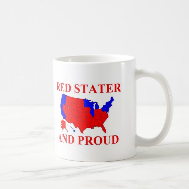 Taza De Café Stater y orgulloso rojos (Derecha)
