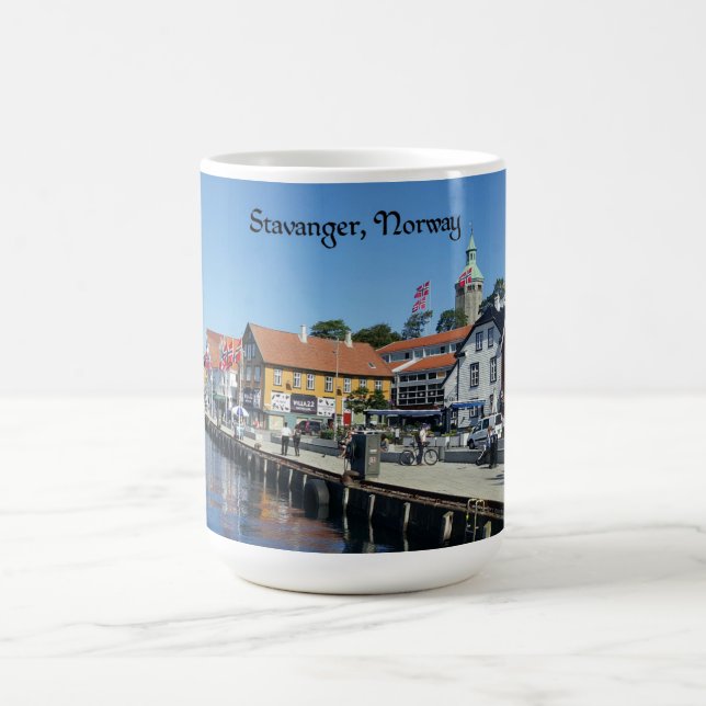 Taza De Café Stavanger, fotografía panorámica de Noruega, (Centro)