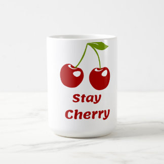 Taza De Café Stay Cherry Cute Cherry Mug por amor al café y el