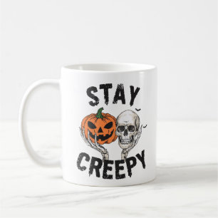 Taza De Café Stay Creepy Halloween Mug - Spooky Coffee Cup