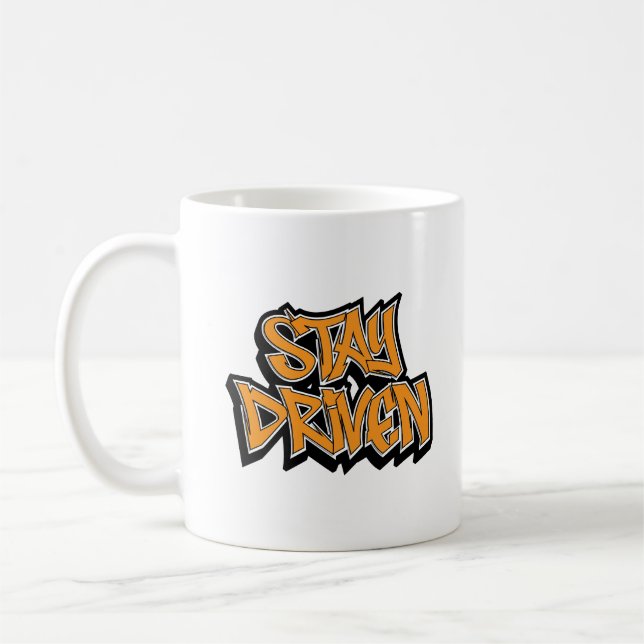 Taza De Café Stay Driven Graffiti (Izquierda)