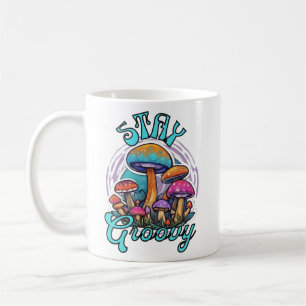 Taza De Café Stay Groovy Mushroom