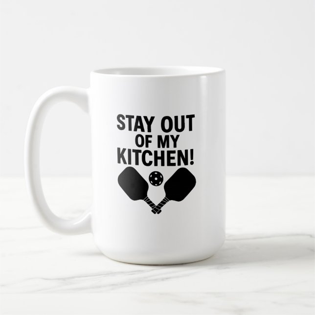 Taza De Café Stay Out of My Kitchen Premium (Izquierda)