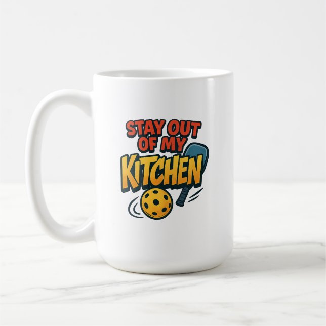 Taza De Café Stay Out of My Kitchen Premium (Izquierda)