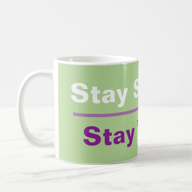 Taza De Café Stay Strong Vegan (Izquierda)