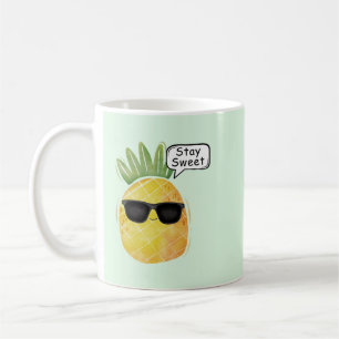 Taza De Café Stay Sweet Pineapple Personalizado Fun
