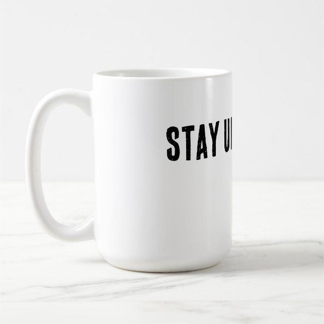 Taza De Café Stay Unbothered Minimal Typography T-Shirt (Izquierda)