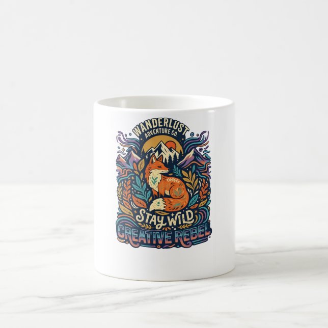 Taza De Café Stay Wild – Free Spirit for Adventurous Souls (Centro)