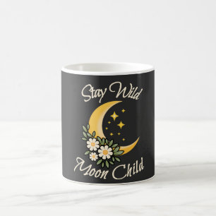 Taza De Café Stay Wild Moon Child Boho Luna Creceinte con Dai