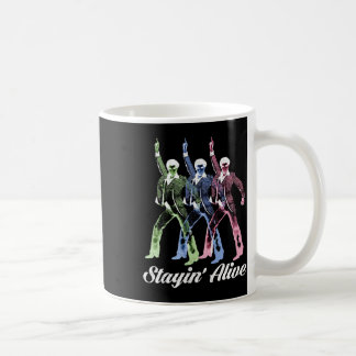 Taza De Café Stayin' Alive Vintage Style Dancing Retro Disco