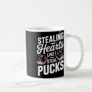 Taza De Café Stealing Hearts Like I Steal Pucks Valentines Hock