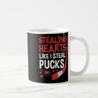 Taza De Café Stealing Hearts Stealing Pucks Hockey Valentines D