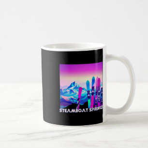 Taza De Café Steamboat Springs Esquí Retro Estilo 80's Y