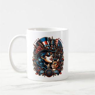 Taza De Café Steampunk, 4 de julio