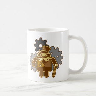 Taza De Café Steampunk Android