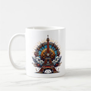 Taza De Café Steampunk Bastille Day Torre Eiffel