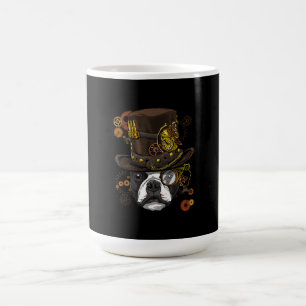 Taza De Café Steampunk Boston Terrier Dog Shirt Steampunk Lover