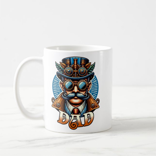 Taza De Café Steampunk Dad (Izquierda)