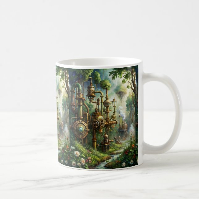 Taza De Café Steampunk Garden Coffee Mug (Derecha)