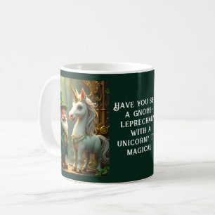 Taza De Café Steampunk Gnome-Leprechaun Unicorn St Patricks Day