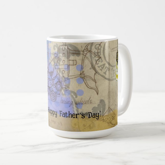 Taza De Café Steampunk Mechank Edison Light Bulb Architect (Anverso derecho)