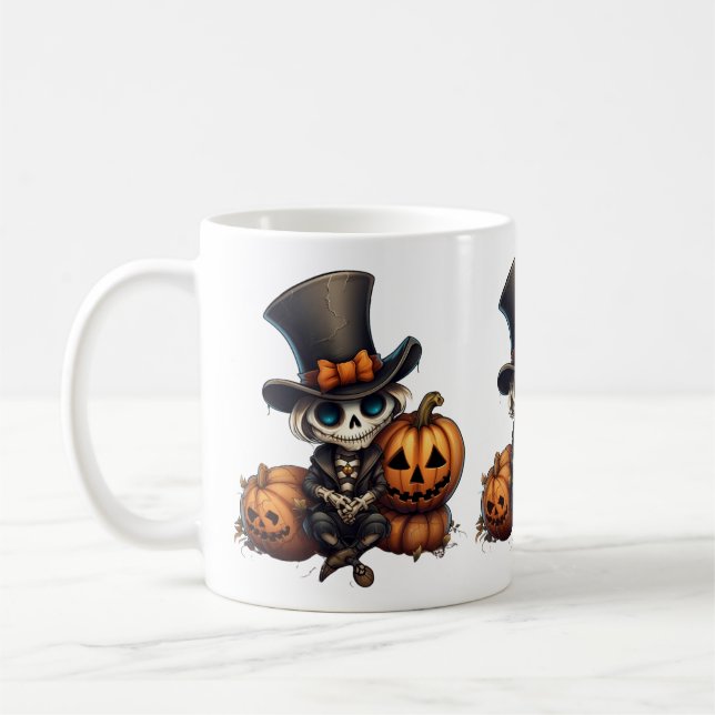 Taza De Café Steampunk Skeleton Mug (Izquierda)