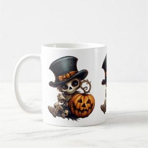Taza De Café Steampunk Skeleton Mug