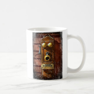 Taza De Café Steampunk - Teléfono con Cara