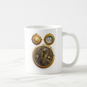 Taza De Café Steampunk Uhr