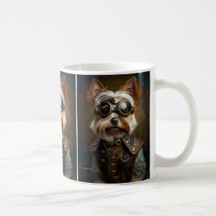 Taza De Café Steampunk Yorkie Coffee Mug