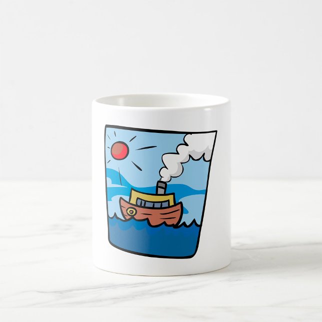 Taza De Café Steamship personalizado sobre el arte náutico de l (Subido por el creador)