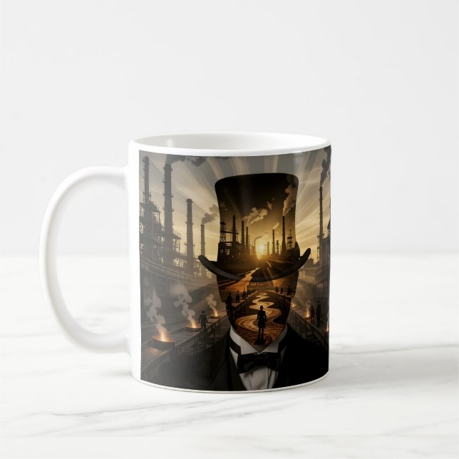 Taza De Café Steel & Sunsets Exploring the Industrial Frontier (Izquierda)