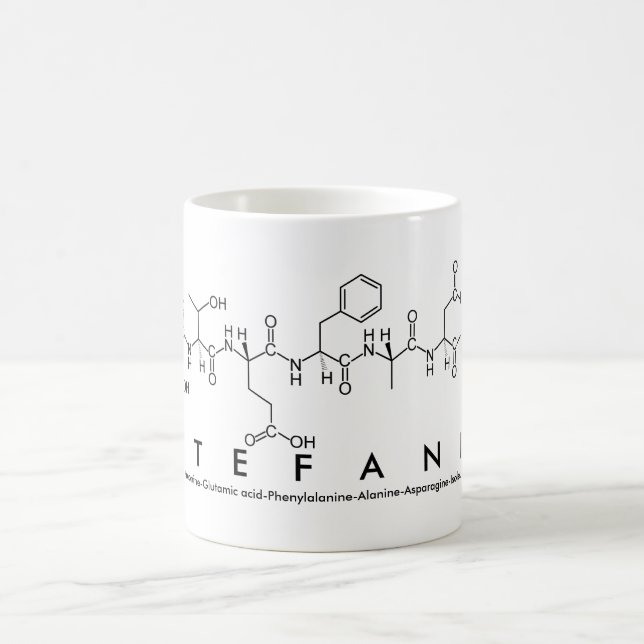 Taza De Café Stefani peptide nombre mug (Centro)
