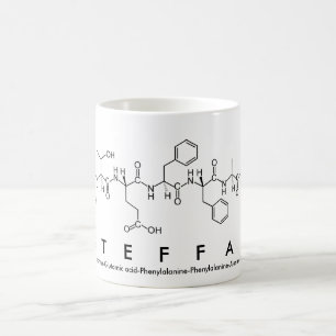 Taza De Café Steffan peptide name mug