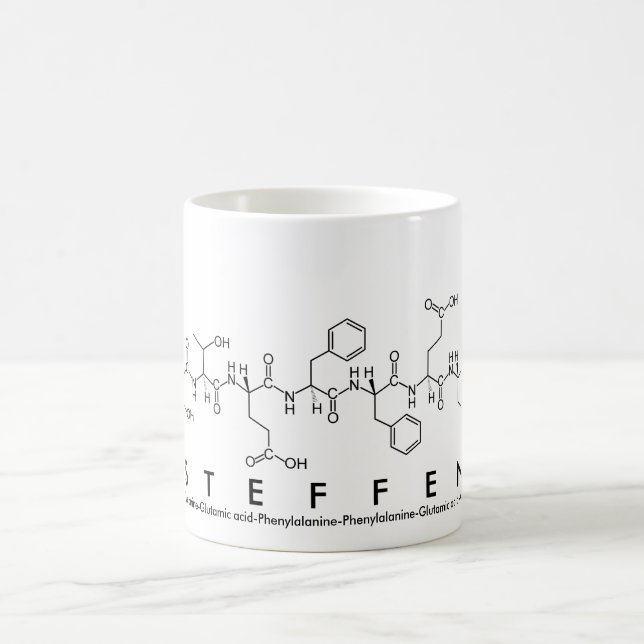 Taza De Café Steffen peptide nombre mug (Centro)