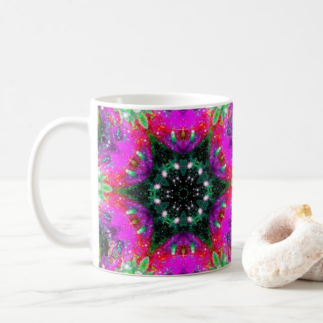 Taza De Café Stellar Celeste Kaleid (Con donut)