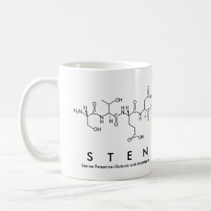 Taza De Café Sten peptide nombre mug