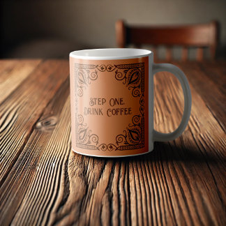 Taza De Café Step One Bebe Café Lotus & Vines Decorativo