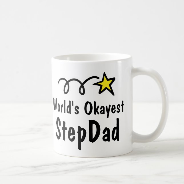Taza De Café StepDad más Okayest del mundo | Coffee Mug Gift (Derecha)