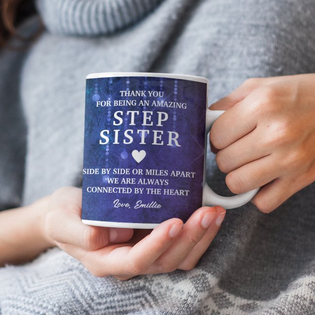 Taza De Café Stepsister Gracias A Tu Famosa Personalizado De Me (Stepsister Thank You Heartfelt Message Custom Coffee Mug
)
